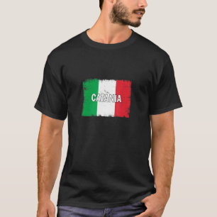 Catania Italy City With Italian Flag T-Shirt