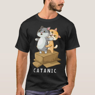 CATANIC Cat Kitten Parody Cruise Ship Vacation T-Shirt