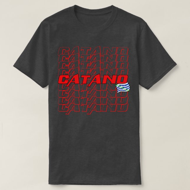 Catano Cascade text 3 T-Shirt (Design Front)