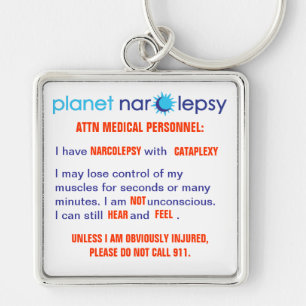 Cataplexy Alert Keychain