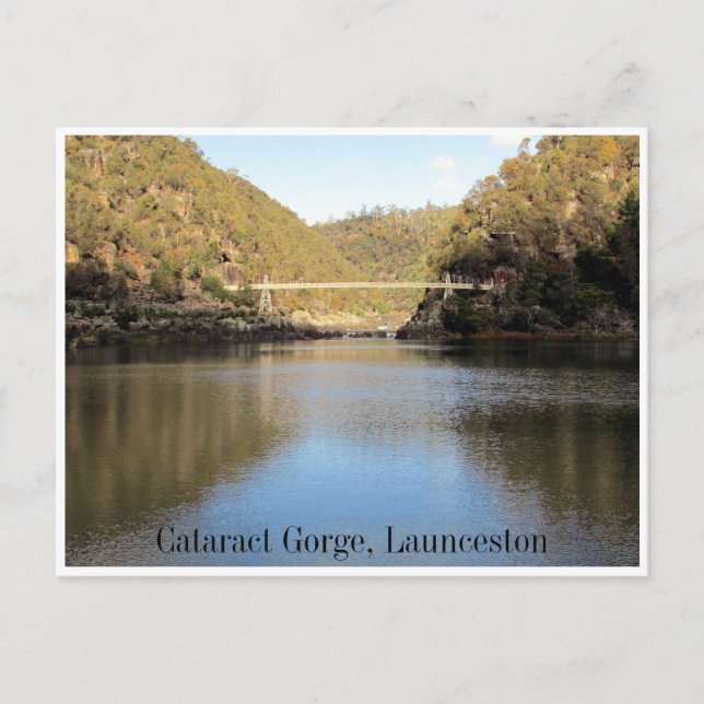 cataract gorge bridge postcard (Front)