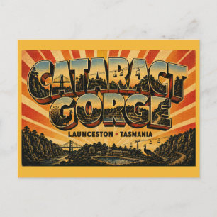 Cataract Gorge Launceston Iconic Urban Wilderness Postcard