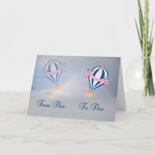 Cataract Surgery Get Well Card with Balloons (Front)