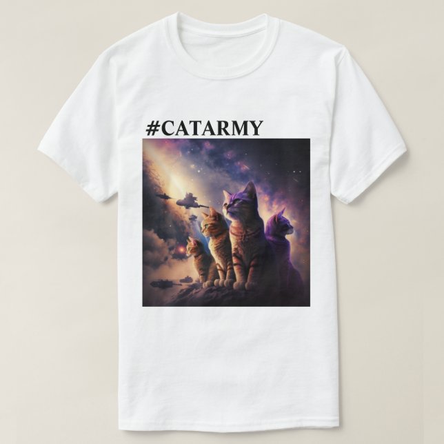 #CATARMY Official Happy New Year #Hoomans SnarkY T-Shirt (Design Front)