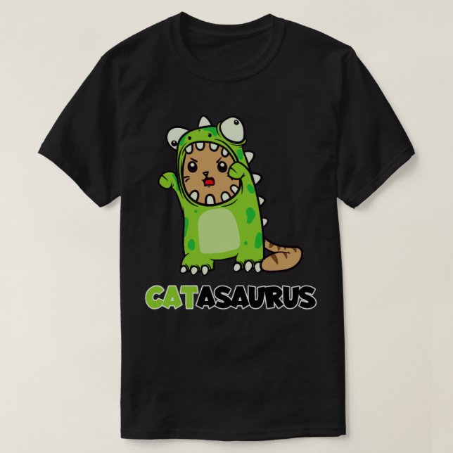 Catasaurus Cat Dino Costume Dinosaur  T-Shirt (Design Front)