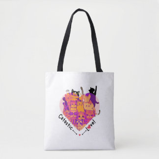 "Catastic Love" Tote Bag for Cat Lovers
