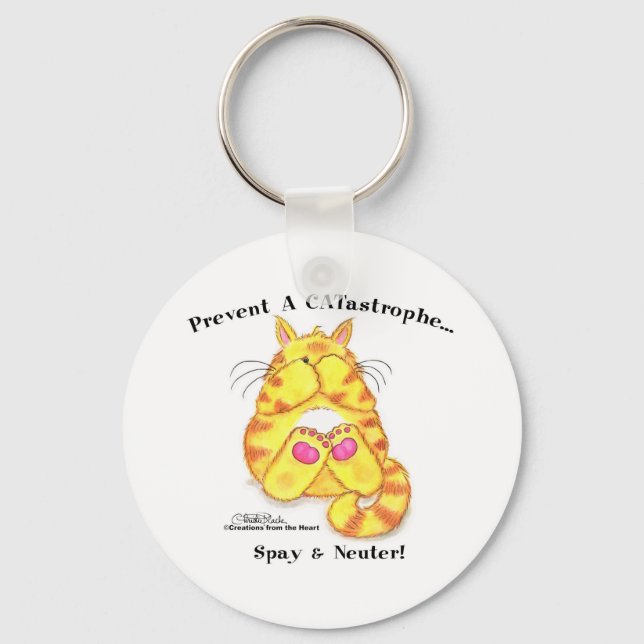 CATastrophe Key Ring (Front)