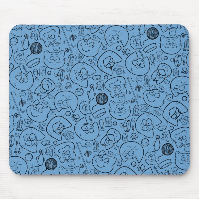 Catastrophe mousepad, blue mouse pad (Front)