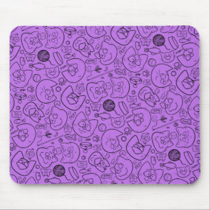 Catastrophe mousepad, lilac mouse pad