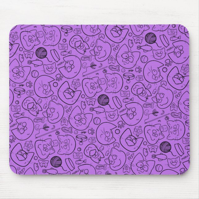 Catastrophe mousepad, lilac mouse pad (Front)