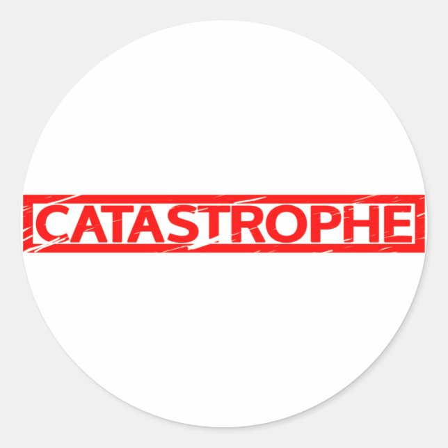 Catastrophe Stamp Classic Round Sticker (Front)
