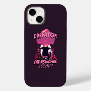 Catastrophic Funny Angry Cat Quote iPhone 14 Case