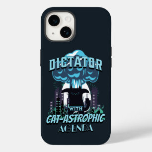 Catastrophic Funny Cat Design Case-Mate iPhone 14 Case
