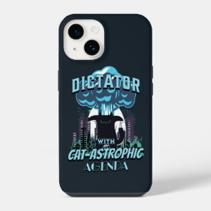 Catastrophic Funny Cat Design iPhone 14 Case