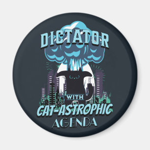 Catastrophic Funny Cat Design Magnet
