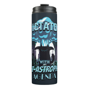 Catastrophic Funny Cat Design Thermal Tumbler
