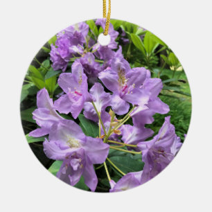 Catawbiense Boursault Rhododendrons, Oregon Ceramic Ornament