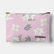 Catberry | Minimalist Floral Pattern Pouch