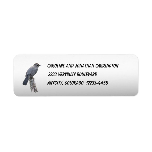 Catbird Return Address Label (Front)