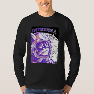 CATBOOM I Need Space Astronaut Cat In Space Suit T-Shirt