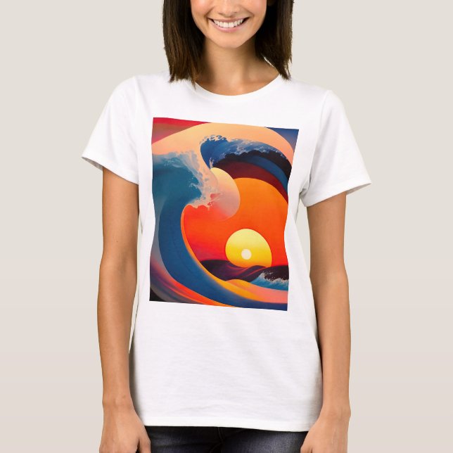 Catch A Colourful WAVE T-Shirt (Front)