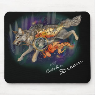 Catch a Dream, Dreamcatcher Wolf~mousepad Mouse Pad