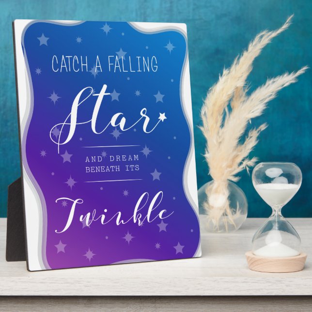 Catch a Falling Star Plaque (Side)
