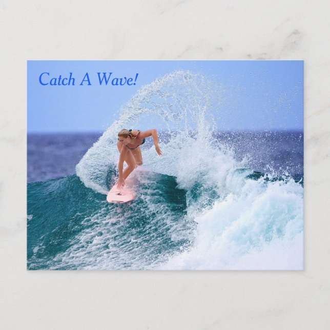 Catch A Wave Postcard (Front)