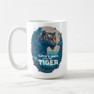 Catch a Wave with the Tiger, Coffee Mug