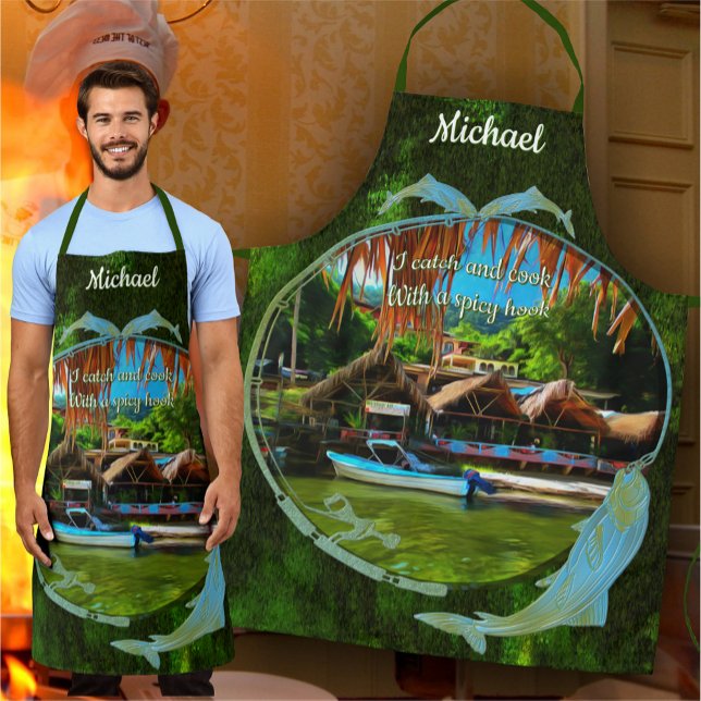 Catch and Cook Spicy Hook 0331 Apron (Creator Uploaded)