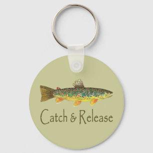 Catch and Release Fishing Key Ring