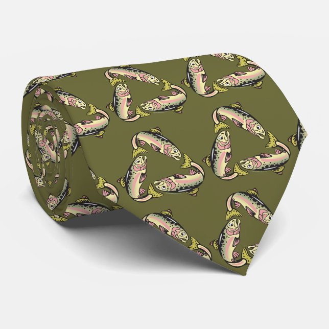 Catch and Release Fishing Tie (Rolled)