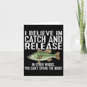 Catch And Release Funny Fishing Card