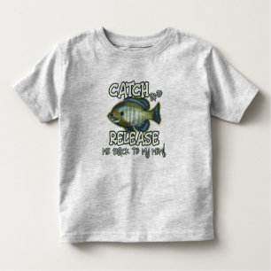Catch and Release To My Mum   Funny Fishing Toddler T-Shirt