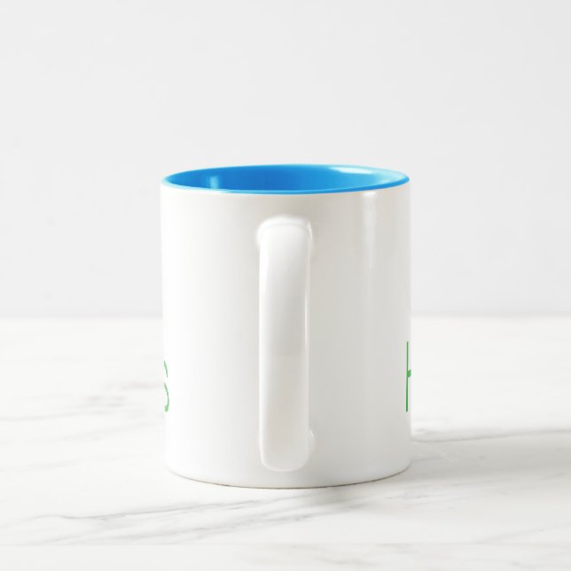 Catch Happiness in your moments! Two-Tone Coffee Mug (Handle)