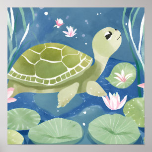 Catch me if you can turtle poster