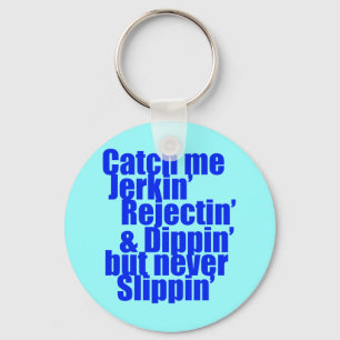 Catch me JERKIN blue Key Ring