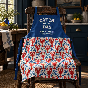 Catch of the Day Coastal Lobster Personalised Apron