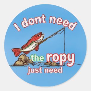 Catch of the Day: Embracing the Joy of Fishing Classic Round Sticker