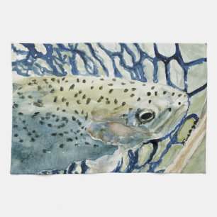 Catch & Release Fishing Designs Tea Towel
