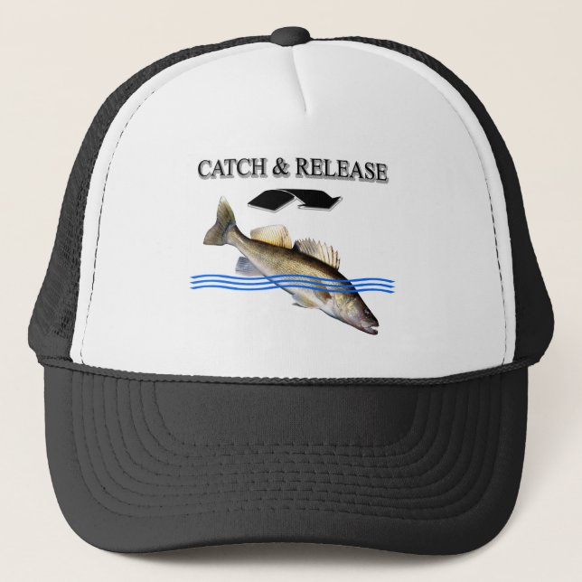 Catch & Release fishing Trucker Hat (Front)