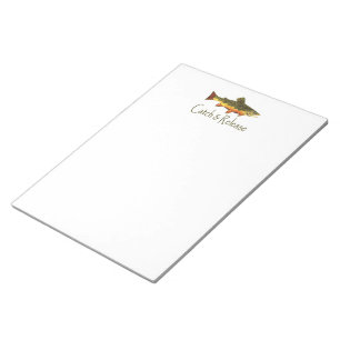 Catch & Release Trout Fishing Notepad