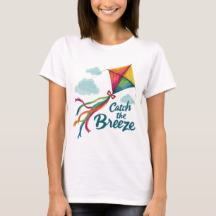 Catch The Breeze Flying Kite T-Shirt