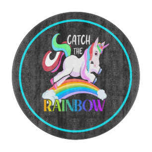 Catch the Rainbow - Unicorn Designs-15989 Cutting Board