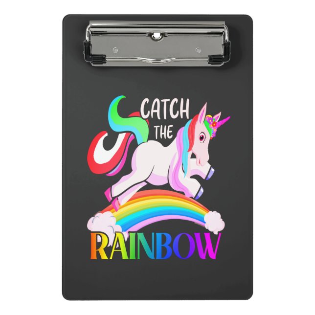 Catch the Rainbow - Unicorn Designs-15989 Mini Clipboard (Front)