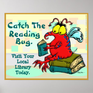 Catch The Reading Bug Poster