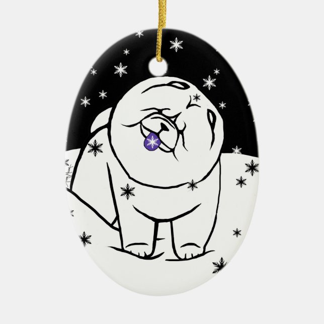 CATCH THE SPIRIT OF THE SEASON Limited to 150 Ceramic Ornament (Front)