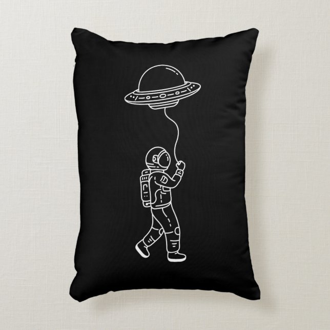Catch the Ufo Decorative Cushion (Front(Vertical))