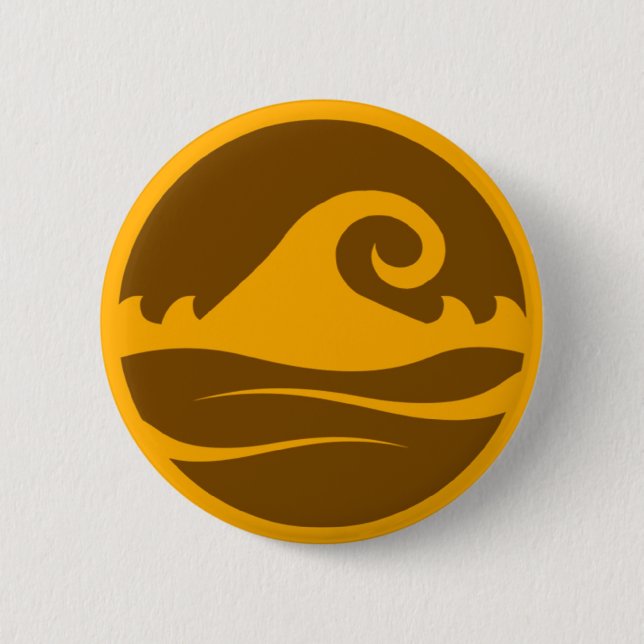 Catch The Wave 6 Cm Round Badge (Front)