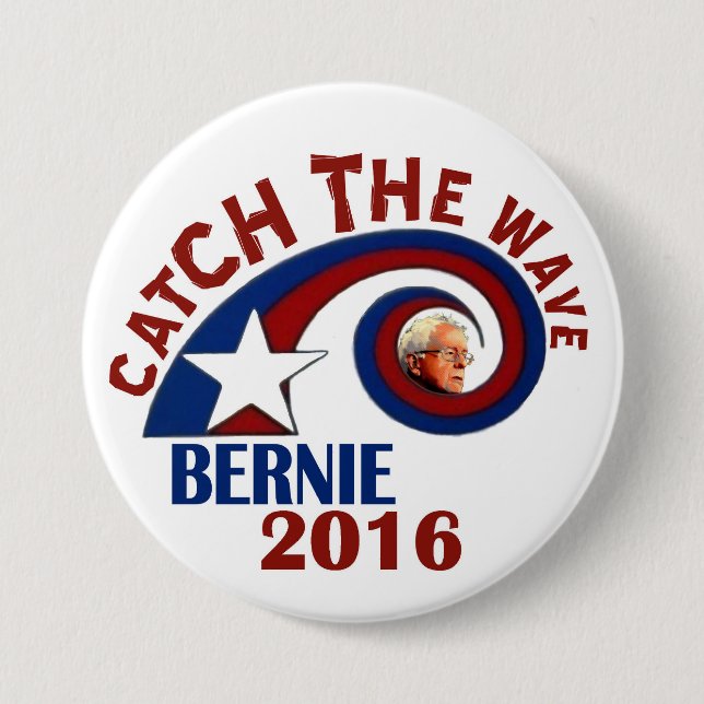Catch the Wave! 7.5 Cm Round Badge (Front)